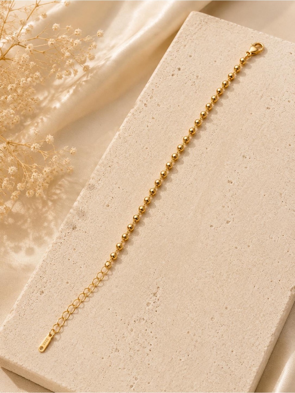 Gold Beaded Bracelet - Women Jewelry